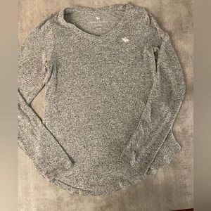Abercrombie & Fitch Kids Girls Long Sleeve Grey Tee